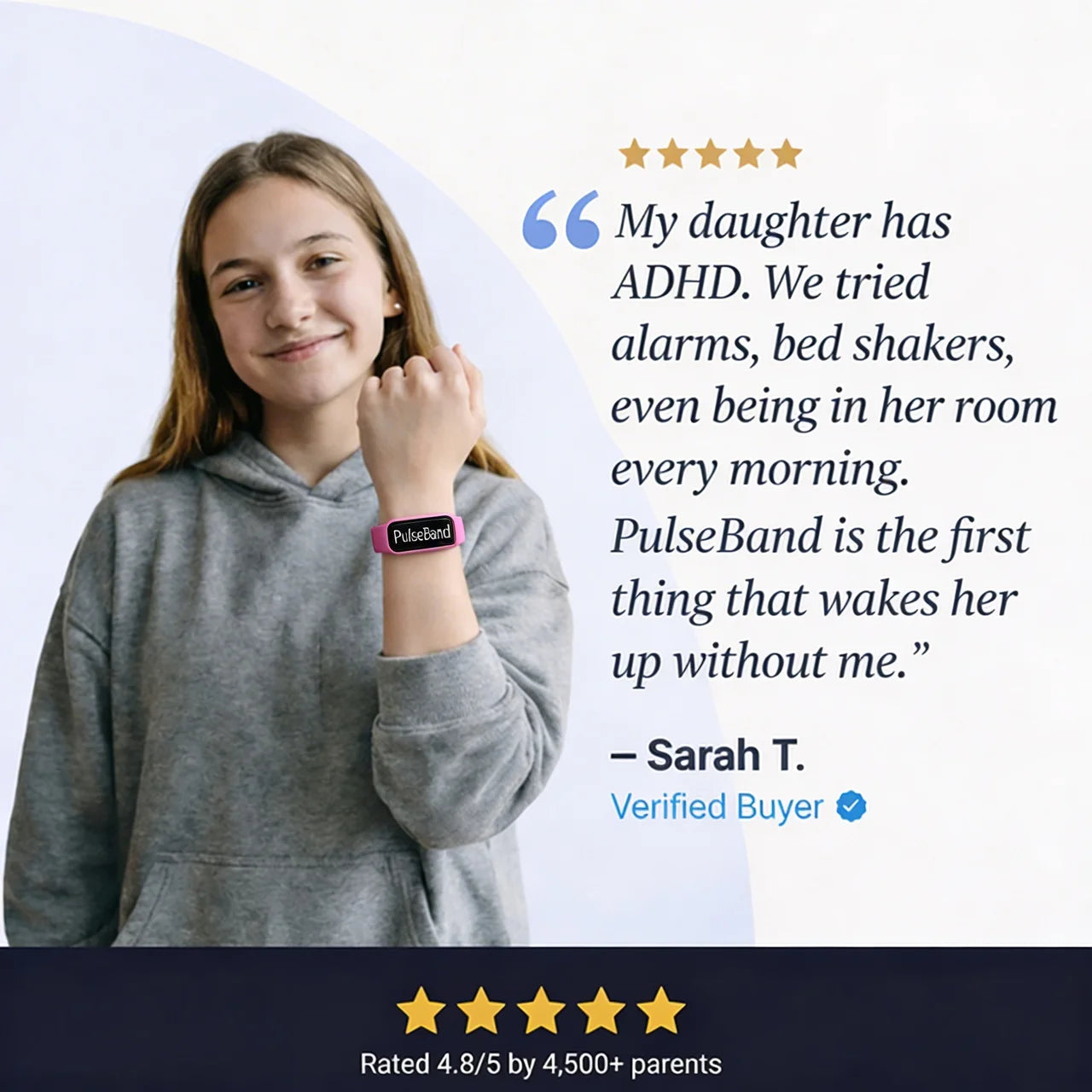 PulseBand | Stop Being Your ADHD Kid's Alarm Clock